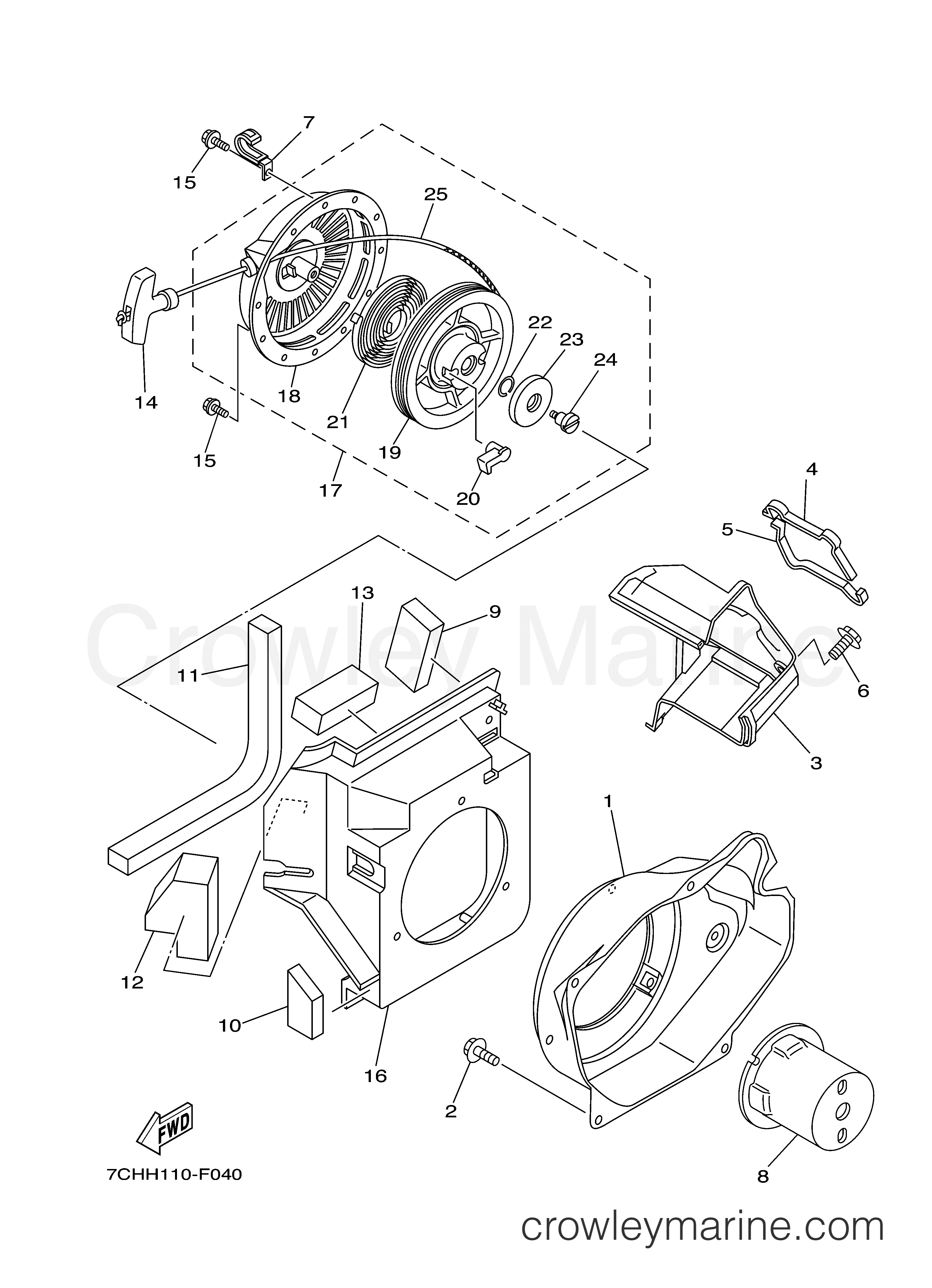 Yamaha Motors EF30ISEJ - AIR SHROUD STARTER