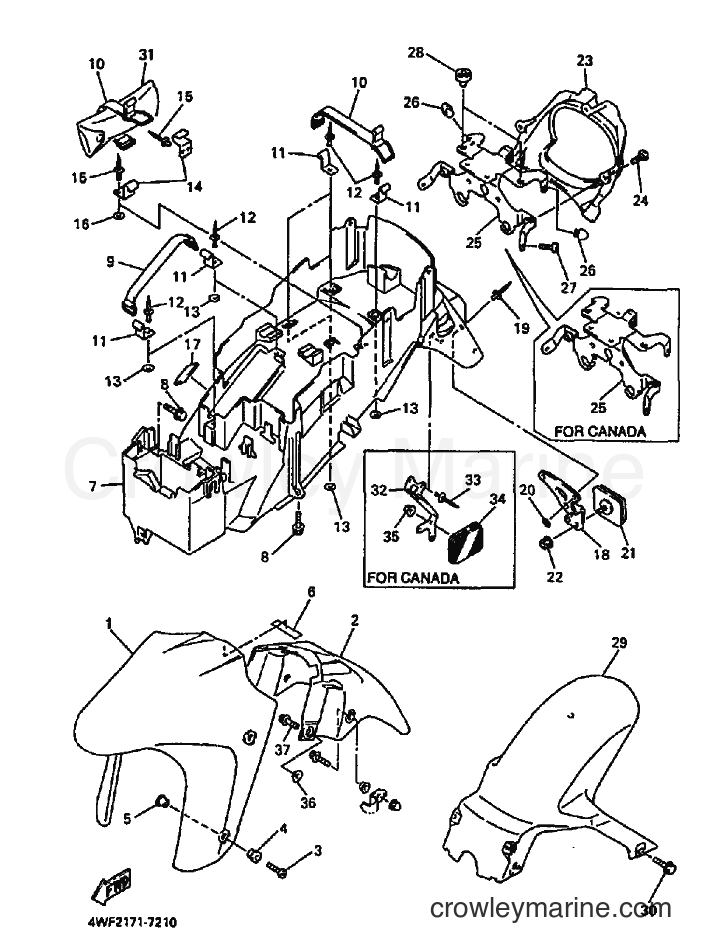1997 Sport Bike YZF600R - YZF600R (4WF2) [010] - FENDER