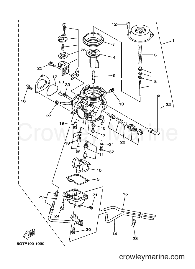 2001 ATV YFM600FWA - YFM600FWA (5GTF) [010] - CARBURETOR