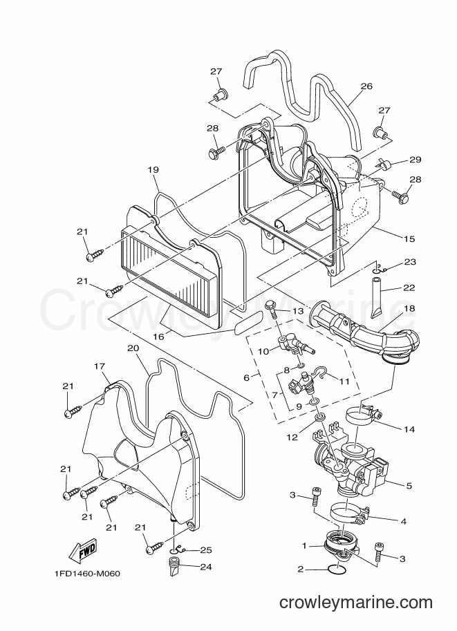 Yamaha Motors T115FLSEC (1FD5) [010] - INTAKE