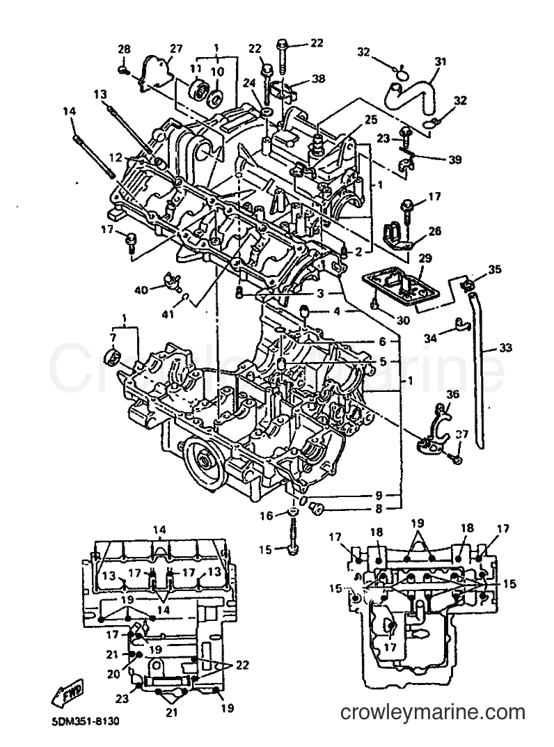 1998 Scooter YH50 - YH50 (5EU7) [010] - CRANKCASE
