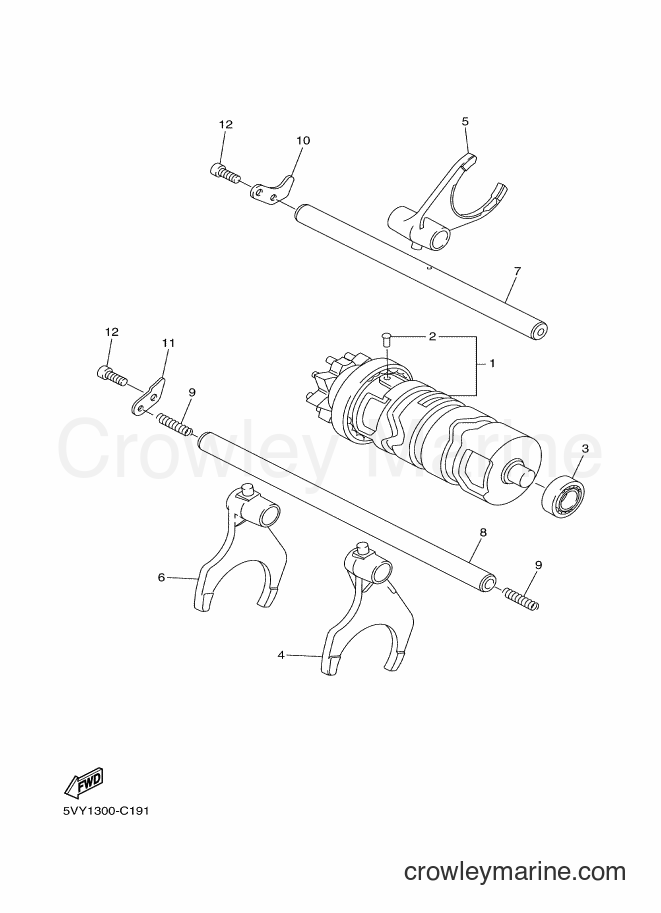 2012 Street Bike FZ8-SA - FZ8-SA (1BD2) [010] - SHIFT CAM & FORK