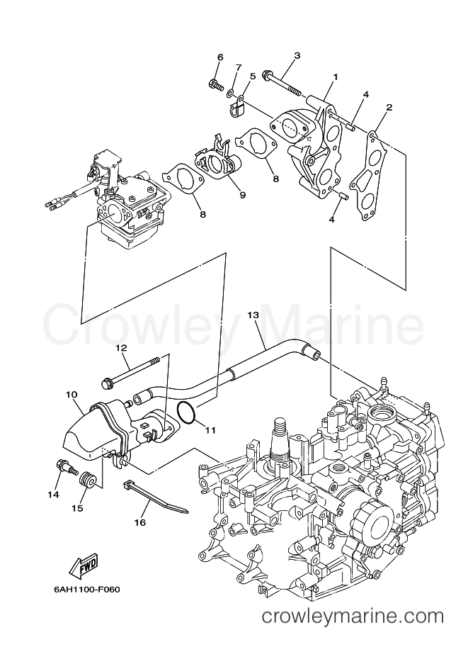 Yamaha Motors F20BWHL (6AH6) [500] - INTAKE