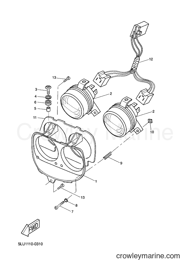 Yamaha Motors CW50 (5MS2) [010] - HEADLIGHT
