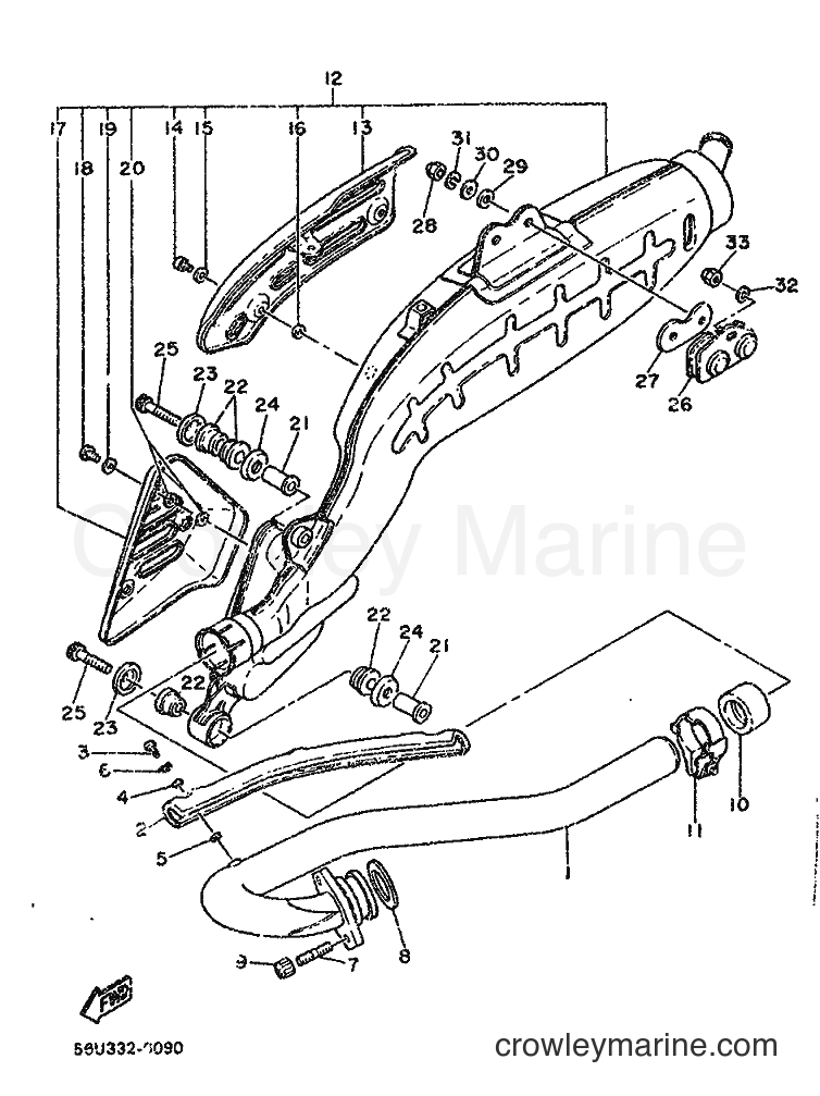 Yamaha Motors XT500 (56U) [999] - EXHAUST