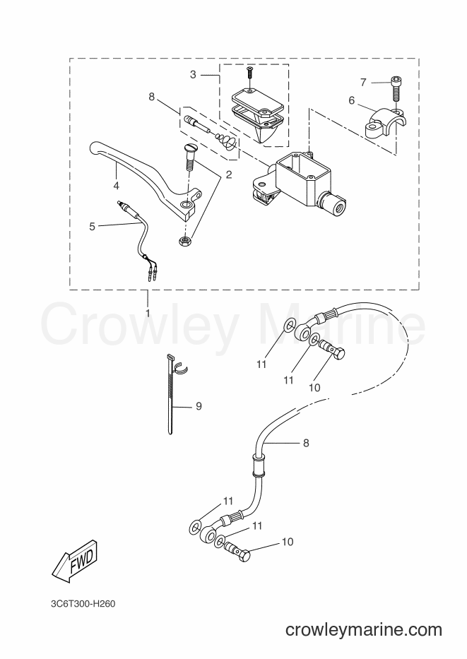 2009 Scooter YQ50 - YQ50 (3C6T) [100] - FRONT MASTER CYLINDER