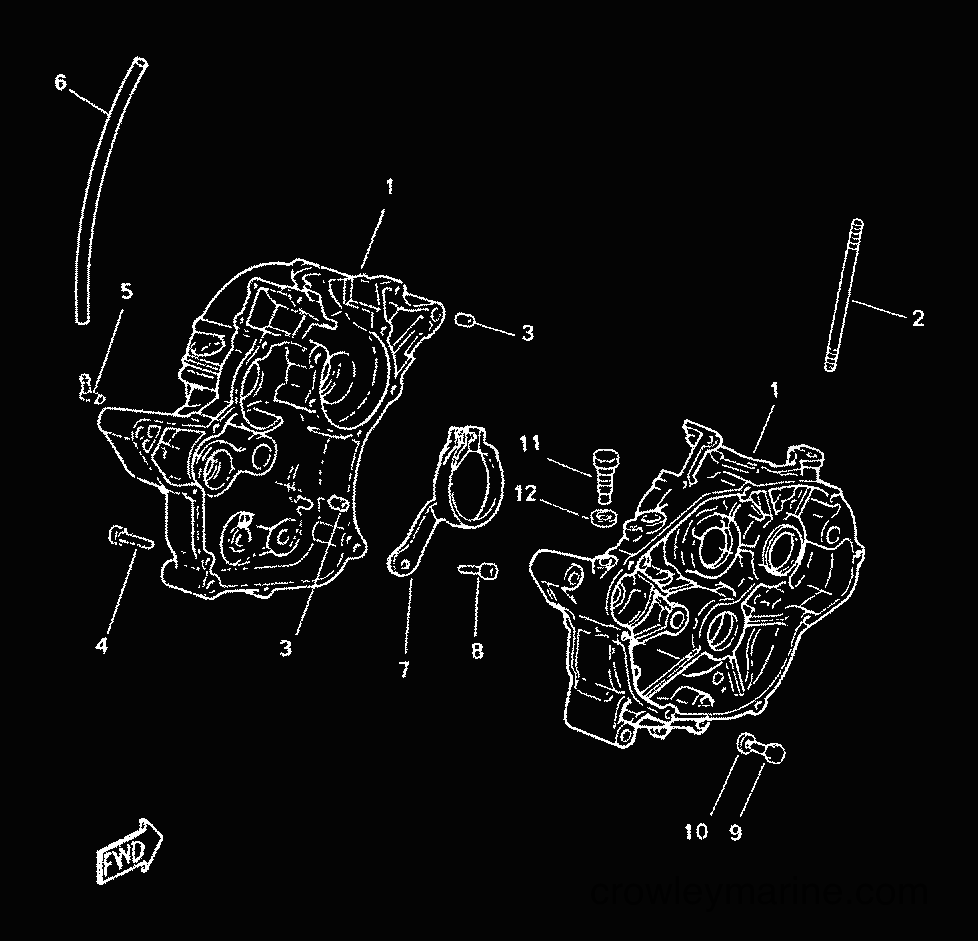 1999 Scooter TZR50 - TZR50 (4YV2) [999] - CRANKCASE