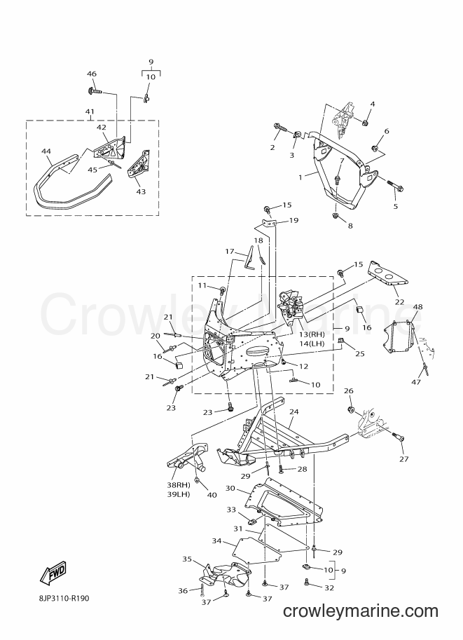 Yamaha Motors SRV10LL (8KP5) [010] - FRAME 1