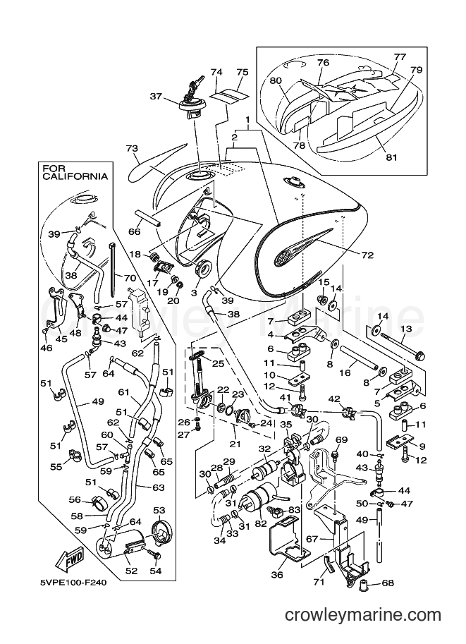 2007 Cruiser XV1700AT - XV1700AT (5VPG) [020] - FUEL TANK
