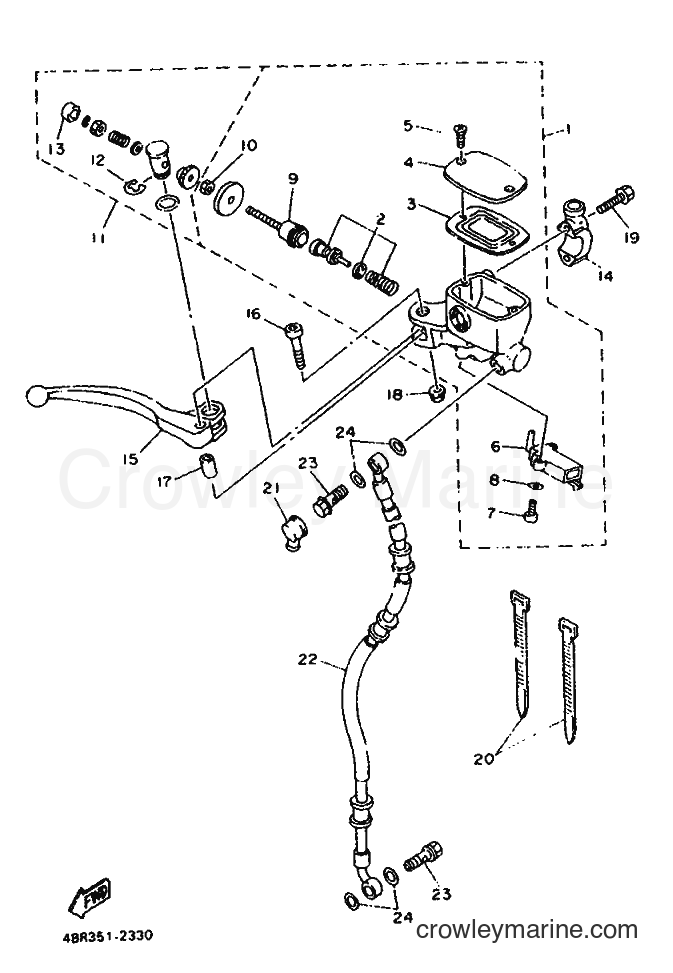 Yamaha Motors XJ600S (4BR2) [999] - FRONT MASTER CYLINDER