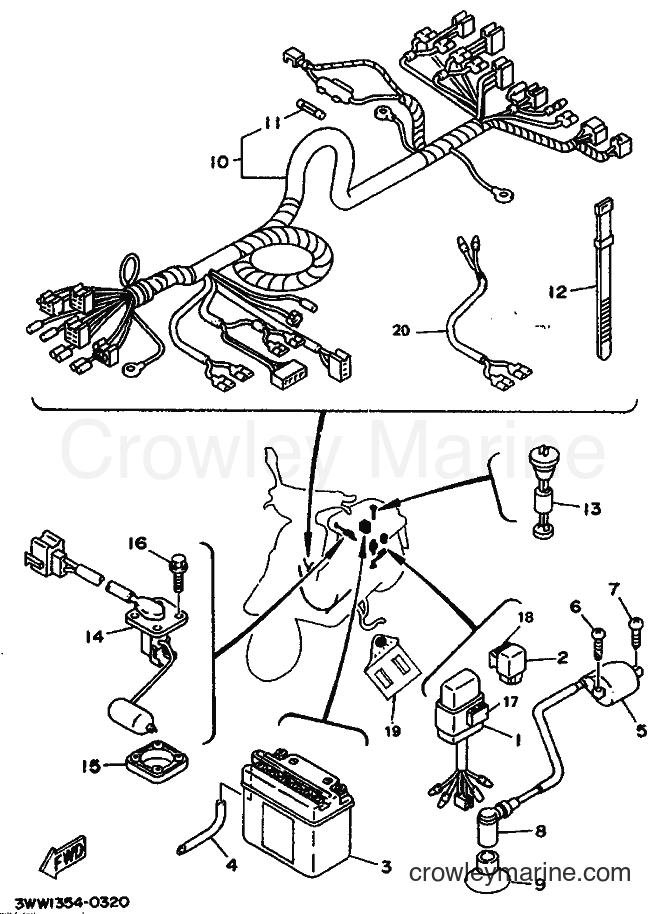 1990 Scooter CW50 - CW50 (3WW1) [999] - ELECTRICAL 2
