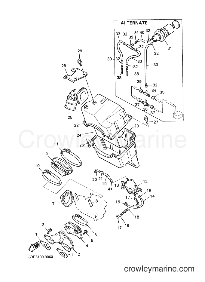 Yamaha Motors CS340E (8BE7) [020] - INTAKE
