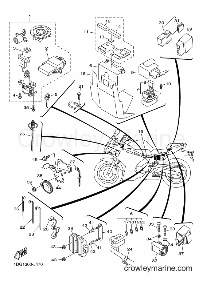 2011 Street Bike XJ6FA - XJ6FA (1DG2) [040] - ELECTRICAL 2