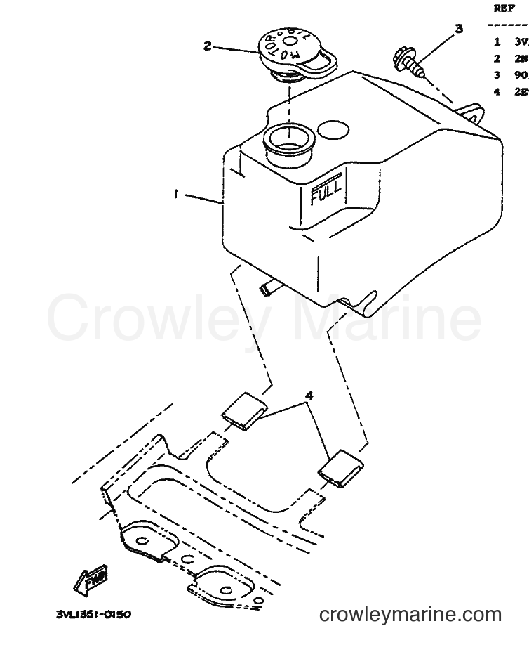 1991 Scooter CW50 - CW50 (4CA2) [999] - OIL TANK