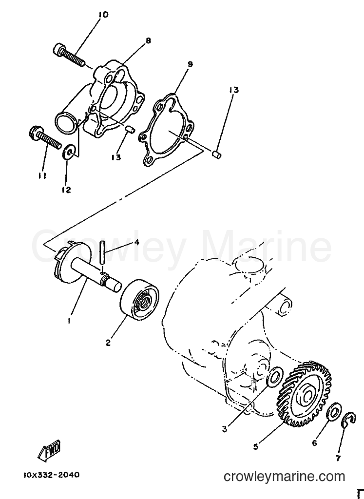 1987 Scooter DT80LC - DT80LC (2UW) [999] - WATER PUMP