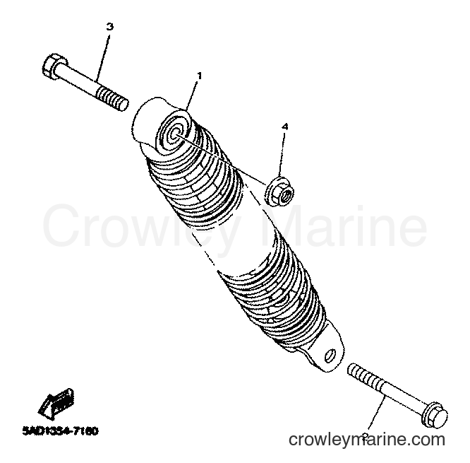 2001 Scooter YN50 - YN50 (5MR7) [010] - REAR SUSPENSION