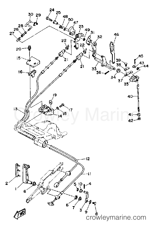 Yamaha Motors FT9.9EXG - CONTROL ENGINE