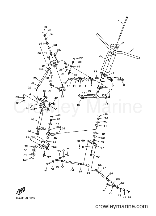 Yamaha Motors RT50FX (8GN2) [010] - STEERING