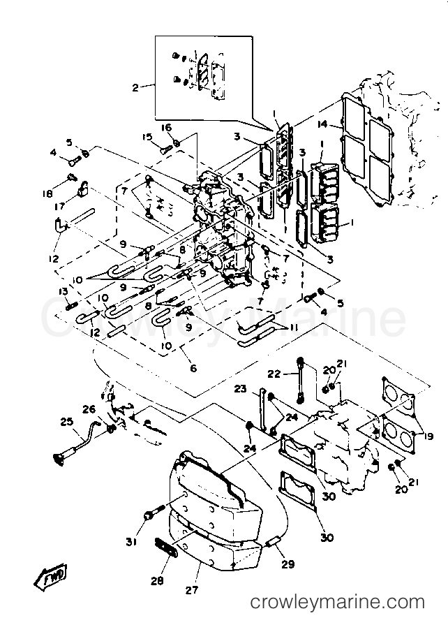Yamaha Motors L130TXRP - INTAKE