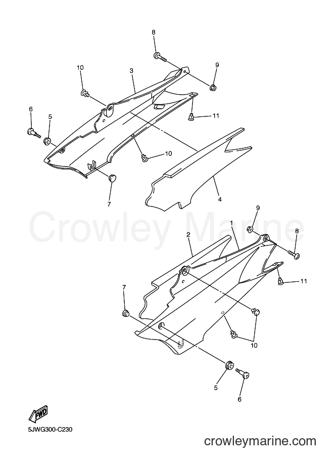 2004 Sport Bike FJR1300A - FJR1300A (5VS7) [030] - SIDE COVER