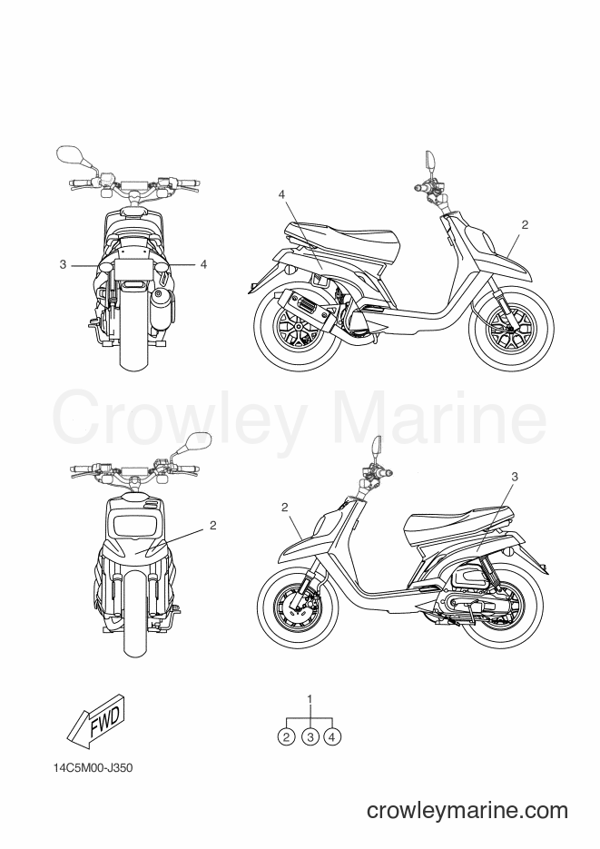 2012 Scooter CW50LN - CW50LN (14CA) [020] - GRAPHIC & EMBLEM