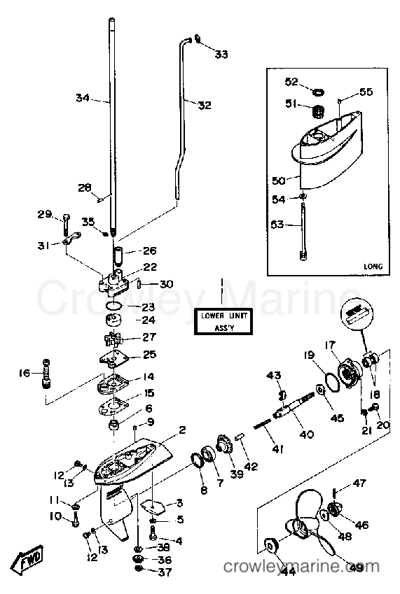 Yamaha Motors 3SF - LOWER DRIVE 1