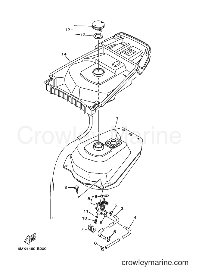 2003 Scooter AT115 - AT115 (5MX4) [010] - FUEL TANK