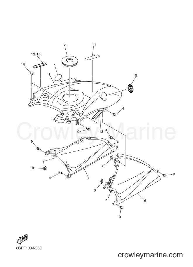 2014 Snowmobile RPZ50MP - RPZ50MP (8GRG) [010] - INSTRUMENT PANEL