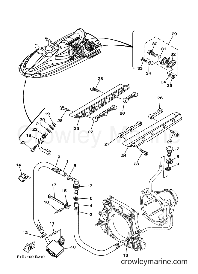 Yamaha Motors ENG FOR FZ1000A (60ED) [030] - HULL & DECK
