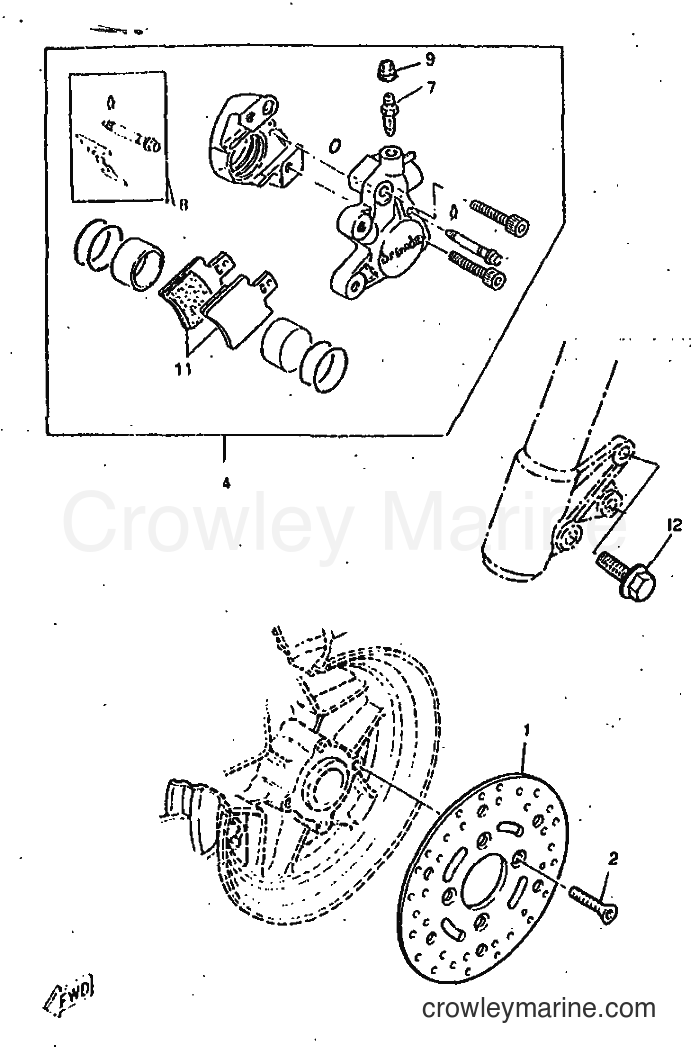 1997 Scooter CW50RS - CW50RS (4VA5) [999] - FRONT BRAKE