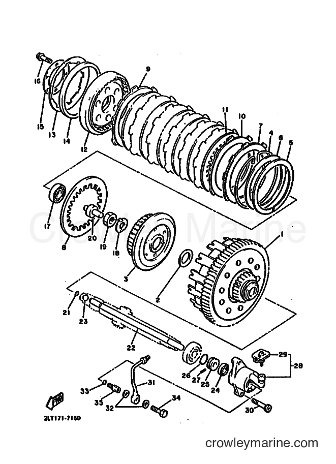 1988 Cruiser VMX12U - VMX12U (2LT0) [010] - CLUTCH