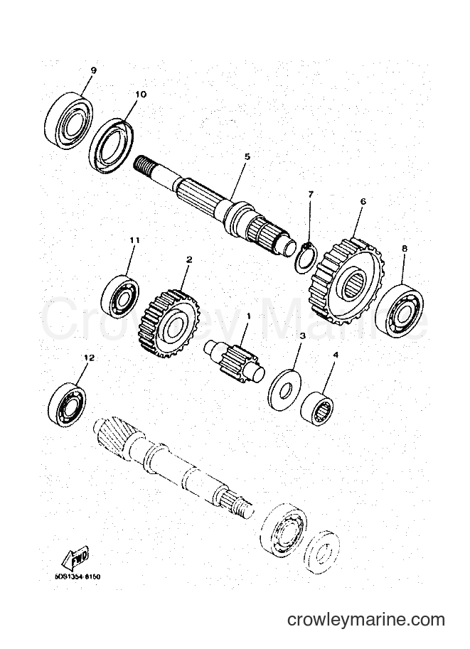 1999 Scooter YP125E - YP125E (5DS6) [010] - TRANSMISSION