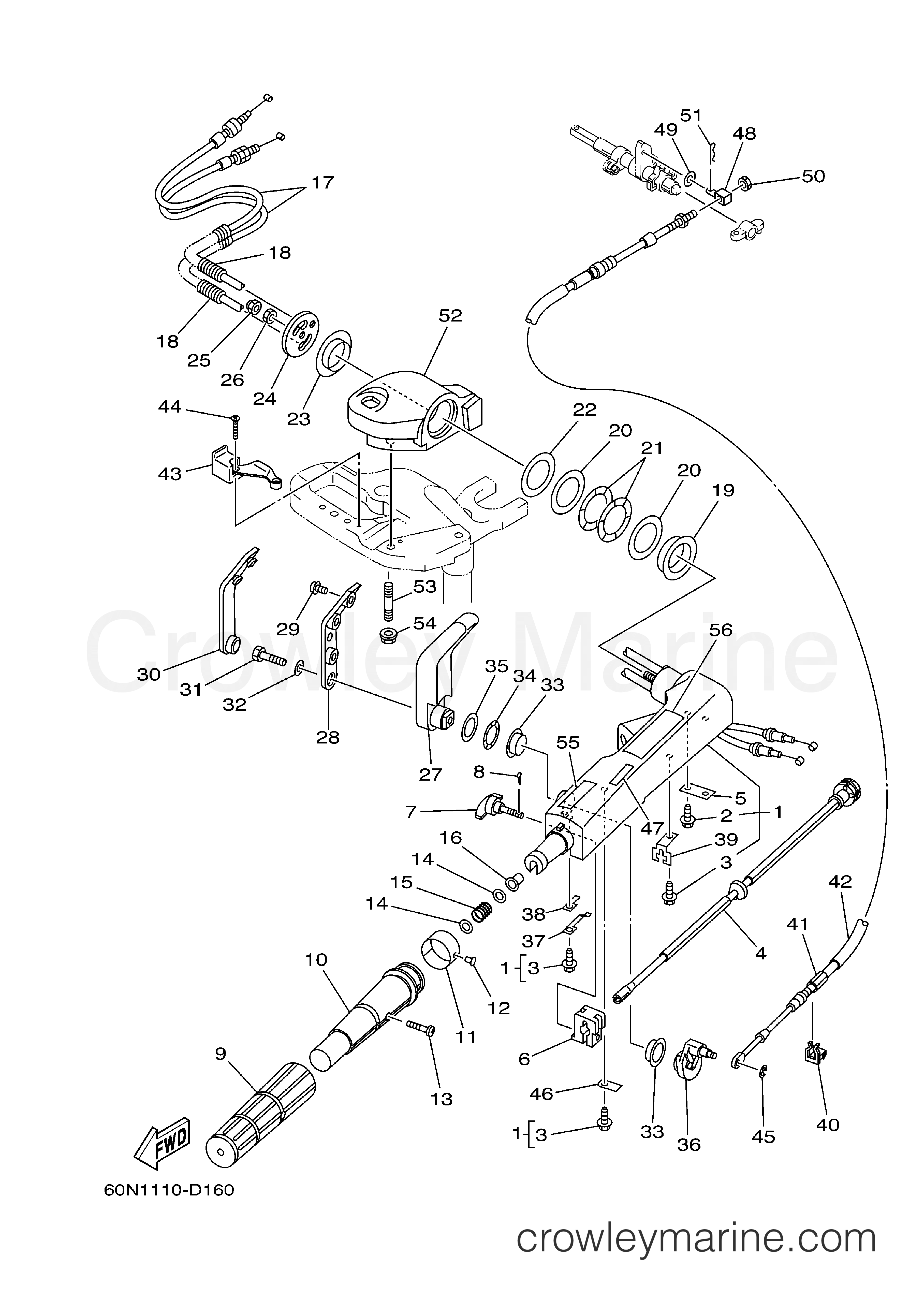 Yamaha Motors F6MLHD - STEERING
