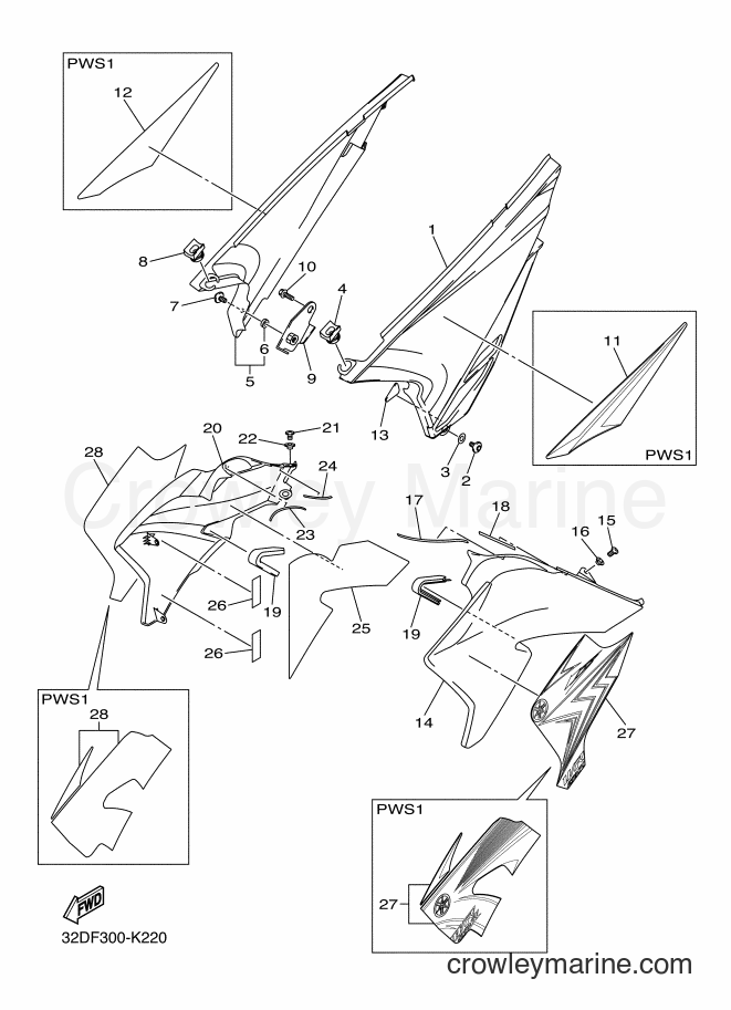 2011 Dirt Bike WR250R - WR250R (32DF) [010] - SIDE COVER