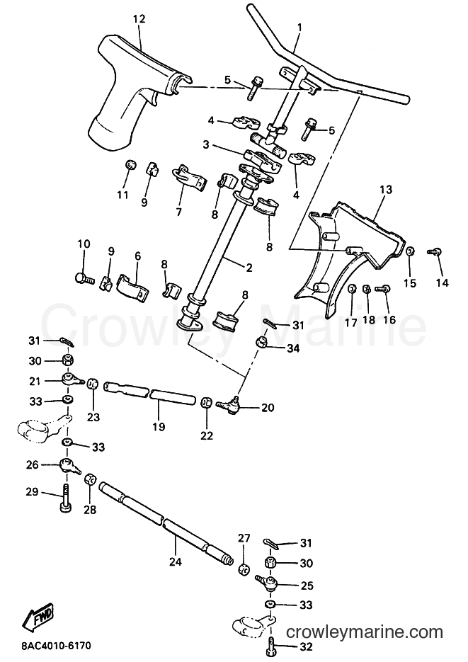 Yamaha Motors VK540E-3 (8AC8) [040] - STEERING