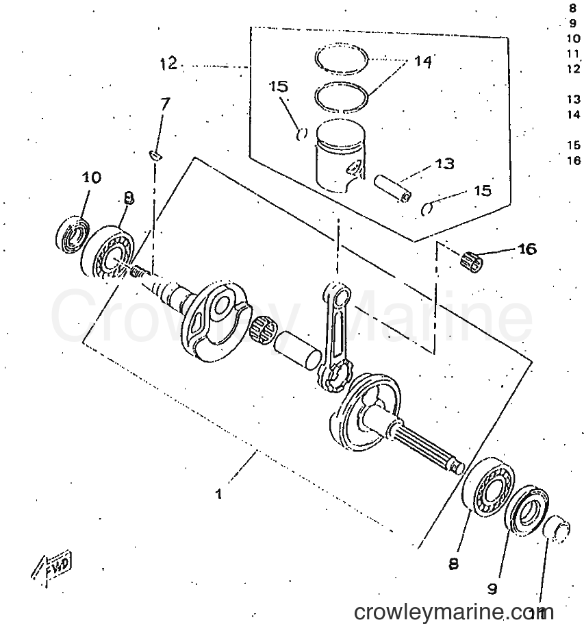 1998 Scooter CW50RSP - CW50RSP (4WS5) [010] - AIR SHROUD & FAN