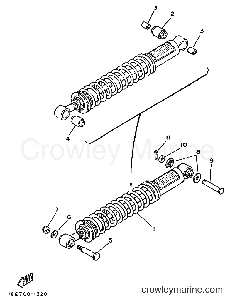 Yamaha Motors XT125 (2YE1) [99A] - REAR SUSPENSION
