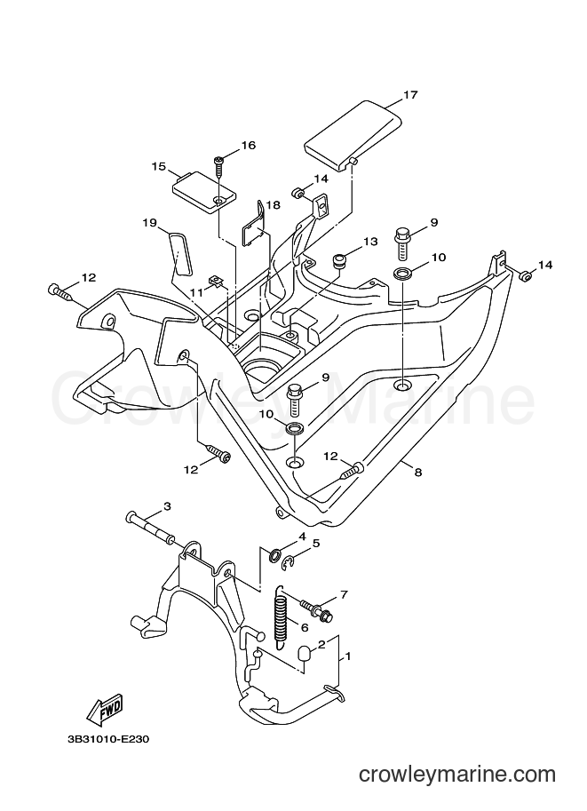 2007 Scooter XF50 - XF50 (3B33) [010] - STAND & FOOTREST