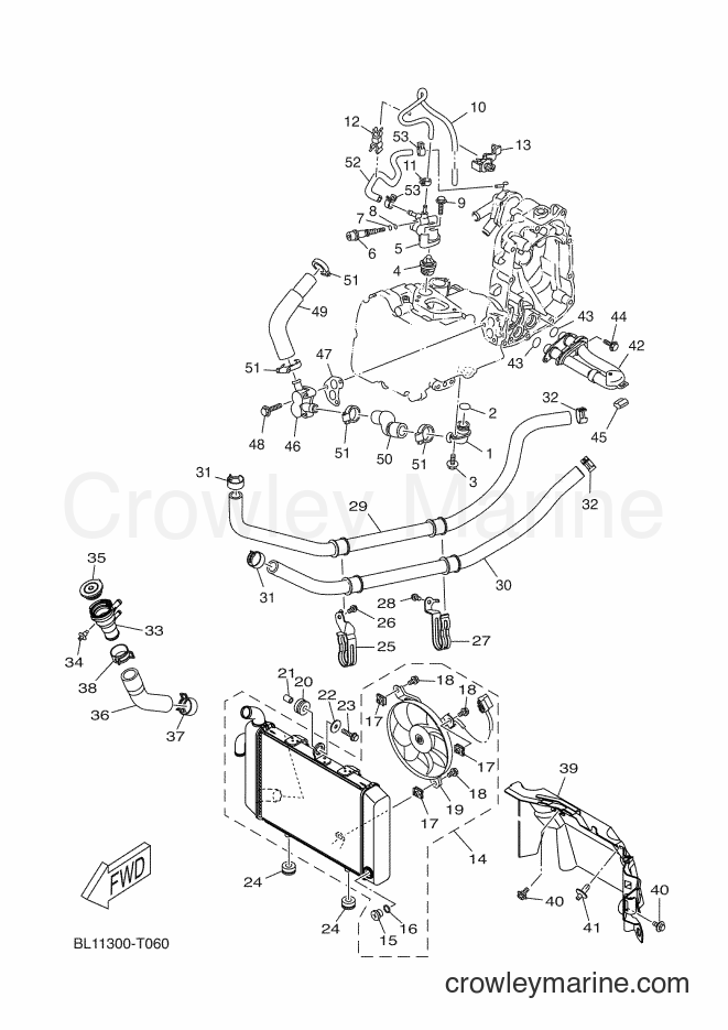 2018 Scooter YP400RA - YP400RA (BL11) [030] - RADIATOR & HOSE