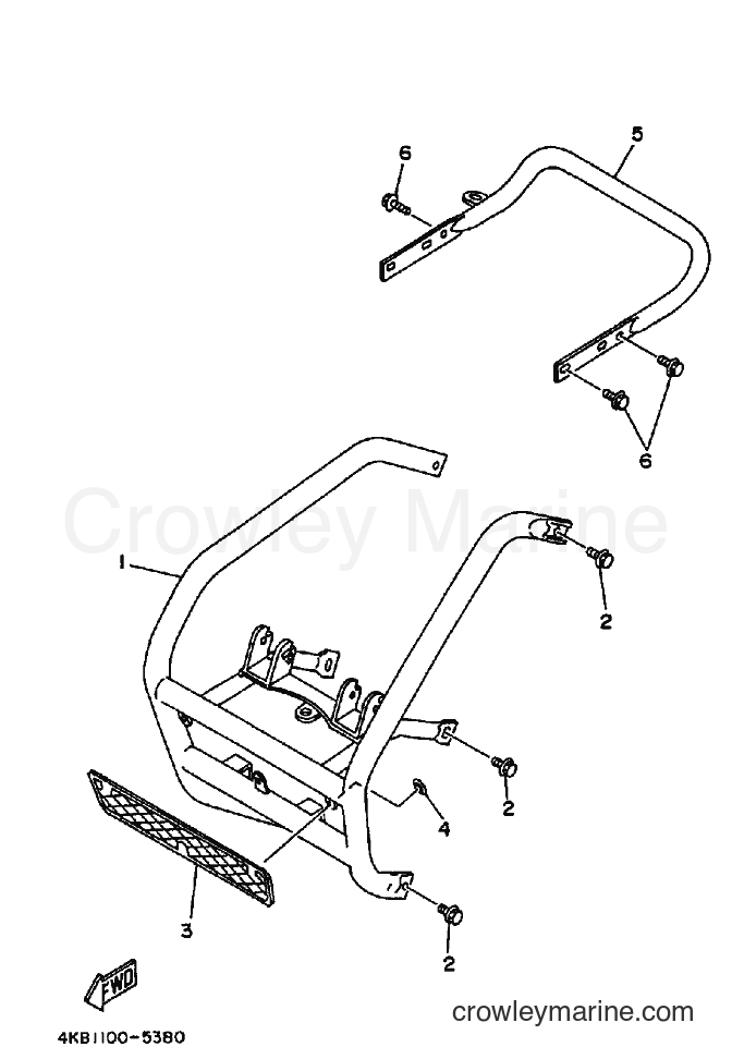 1995 ATV YFM350FW-X - YFM350FW-X (4KB2) [010] - GUARD