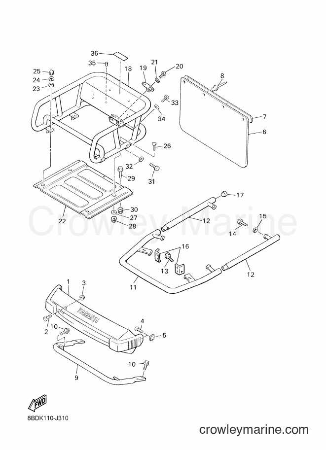 Yamaha Motors BR250T (8BDM) [010] - BUMPER