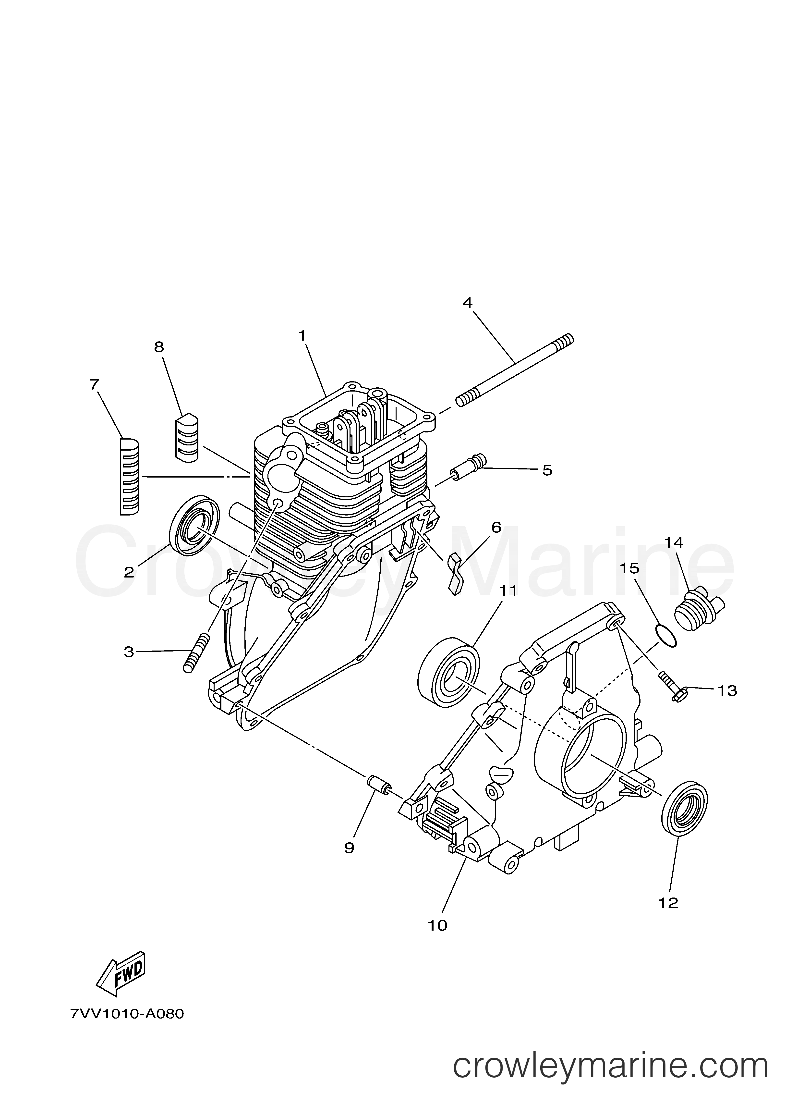 Yamaha Motors EF1000IS - CRANKCASE