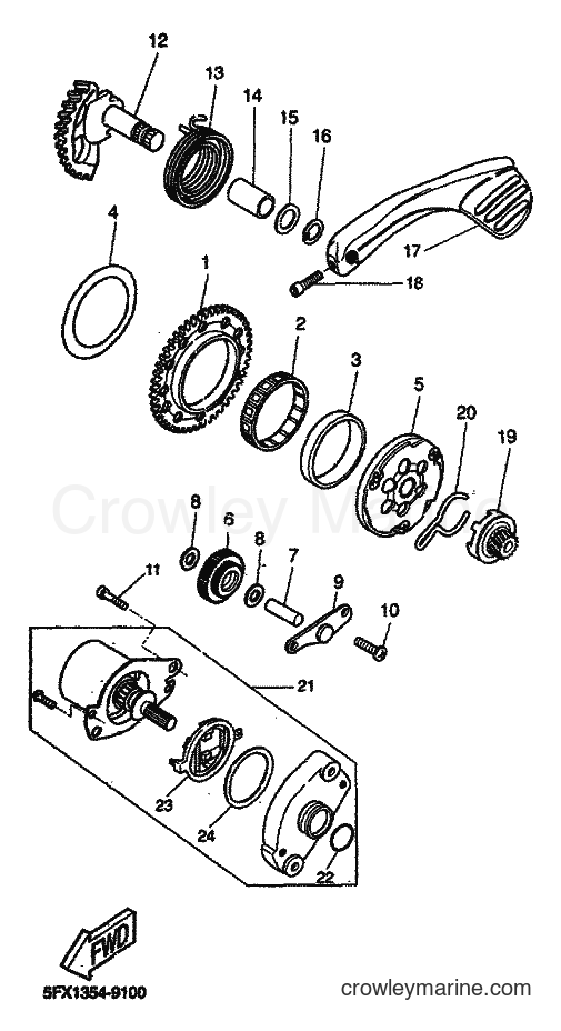 Yamaha Motors CW50 (4VVP) [010] - STARTER