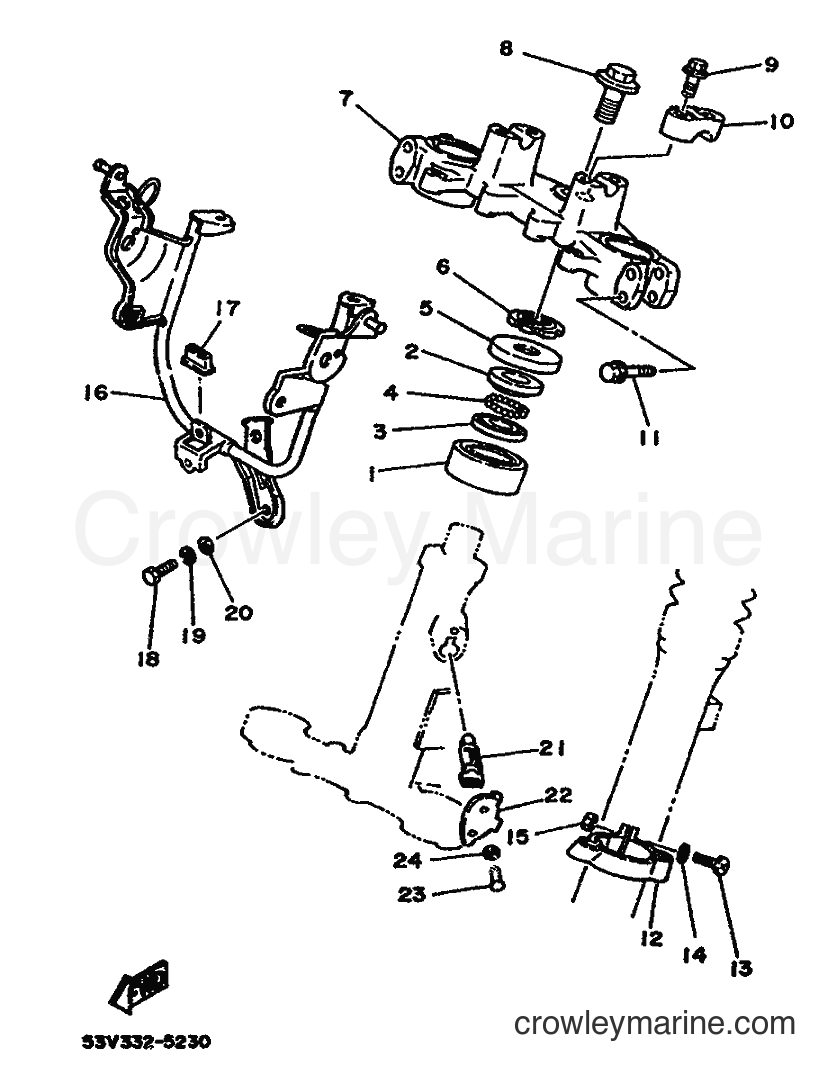1986 Scooter DT80LC - DT80LC (53W) [999] - STEERING