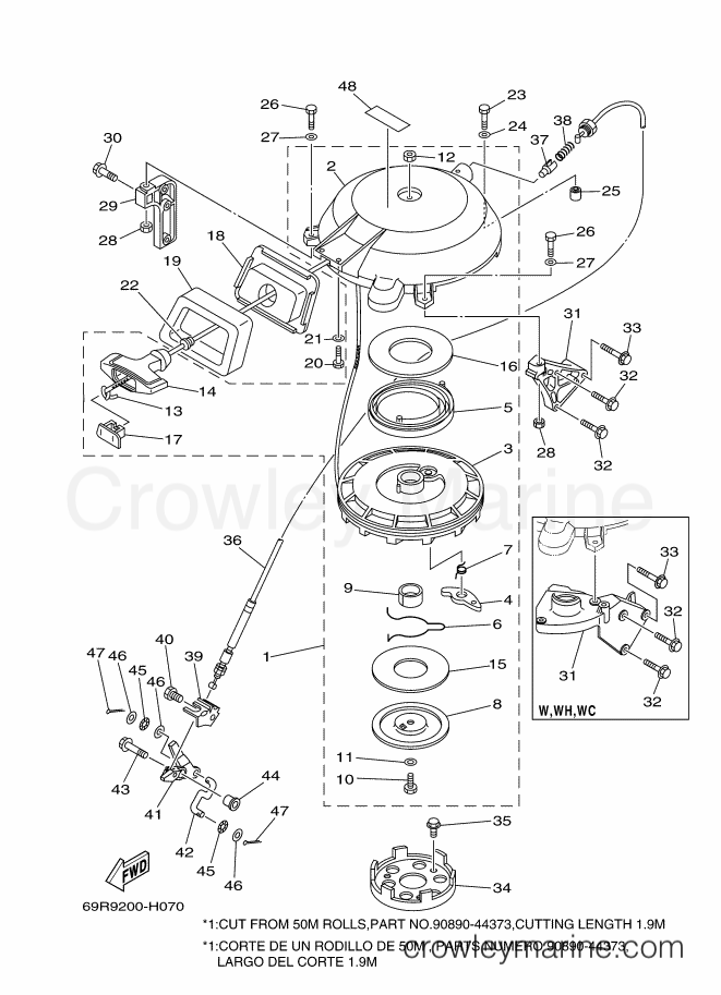 Yamaha Motors 30HMHS (69SD) [050] - STARTER