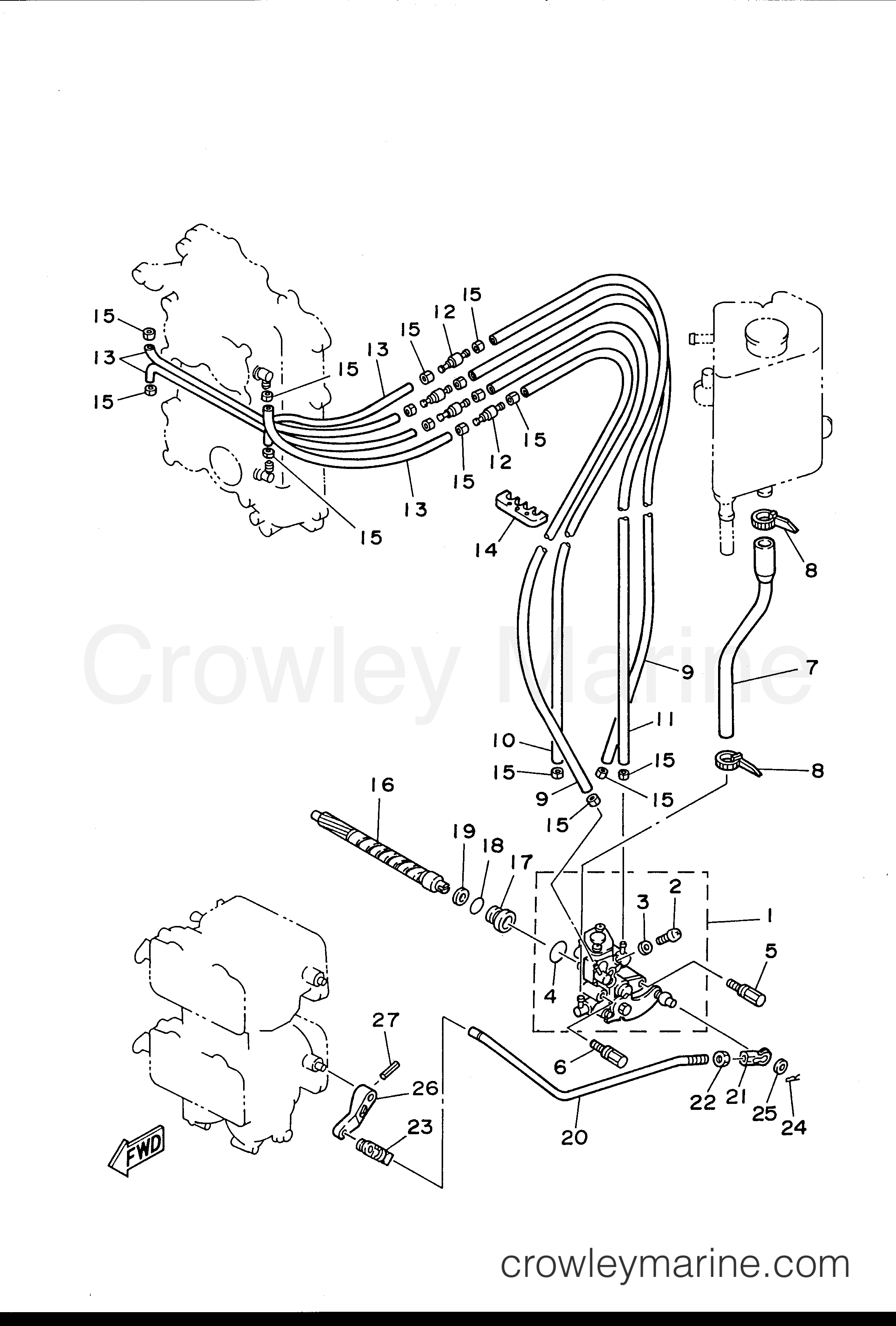 Yamaha Motors L130TXRU - OIL PUMP