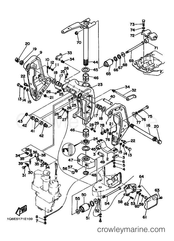 Yamaha Motors C115TRQ (6E50) [010] - BRACKET