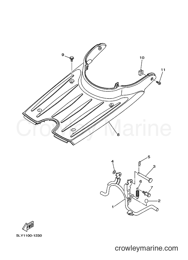 2003 Scooter YJ50R - YJ50R (5PP4) [010] - STAND & FOOTREST