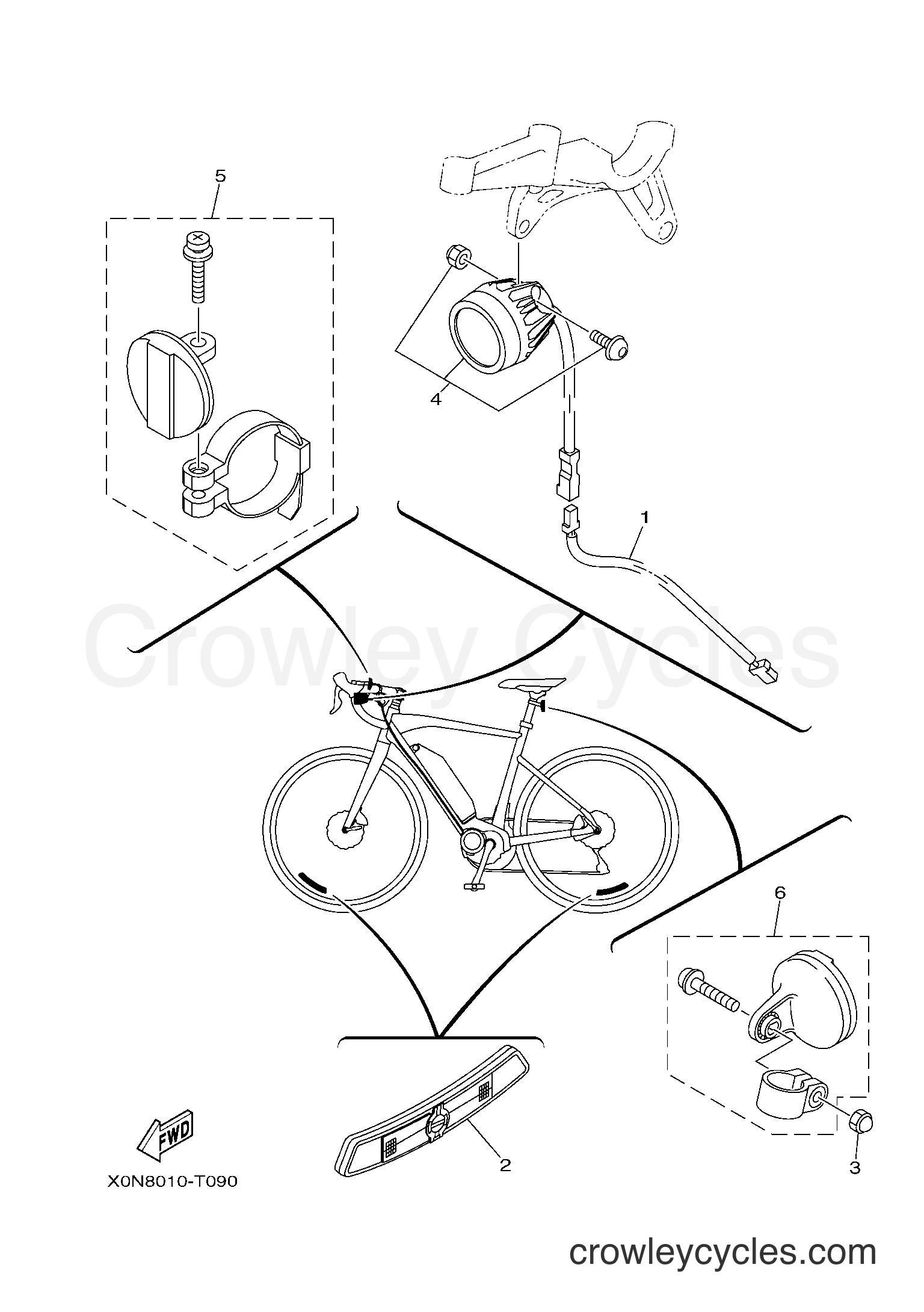 All Years Bicycle Civante - PW70CVS (X1MU) USA - ELECTRICAL 2