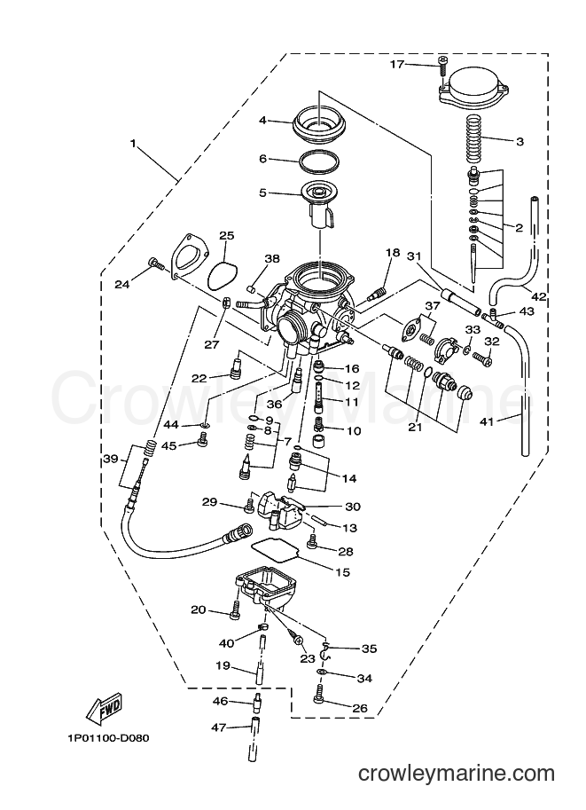 2009 ATV YFM250 - YFM250 (1P0J) [010] - CARBURETOR